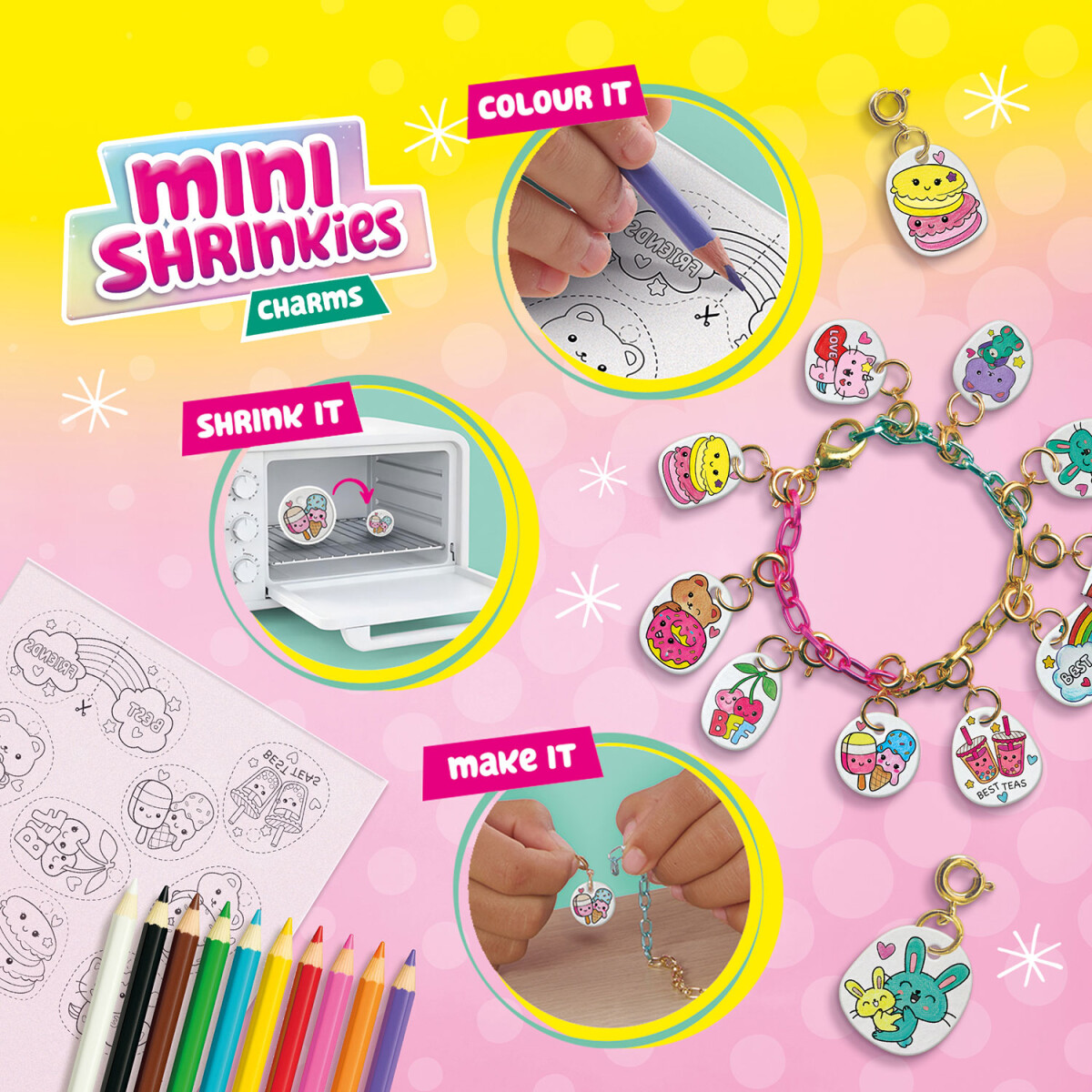 Ses Creative - Krympeplast - Mini Shrinkies - Bff