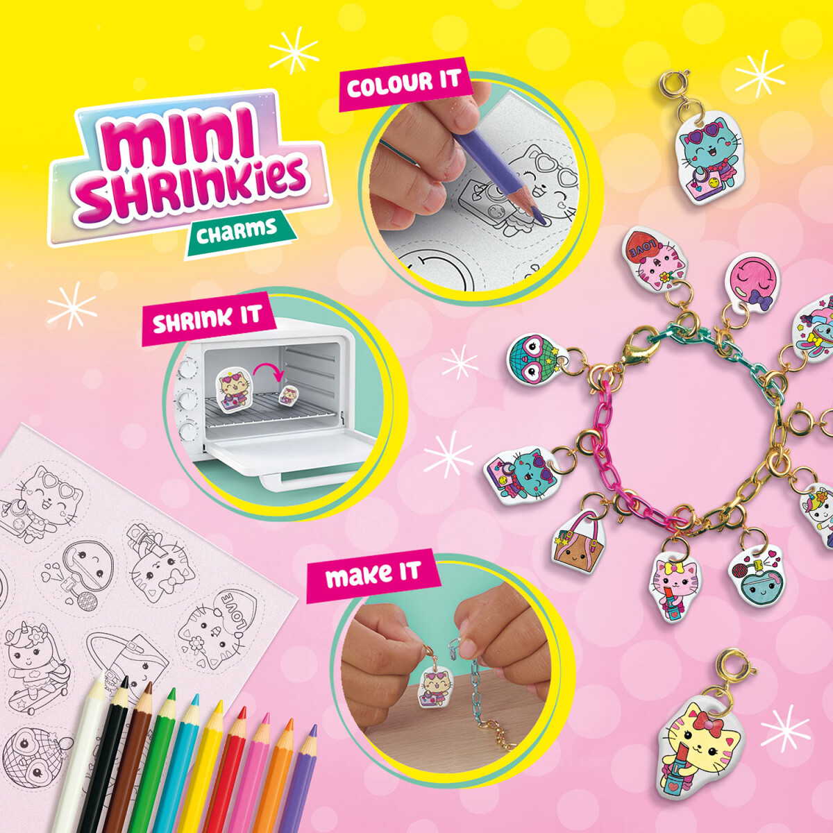 Ses Creative - Krympeplast - Mini Shrinkies - Fashion Party