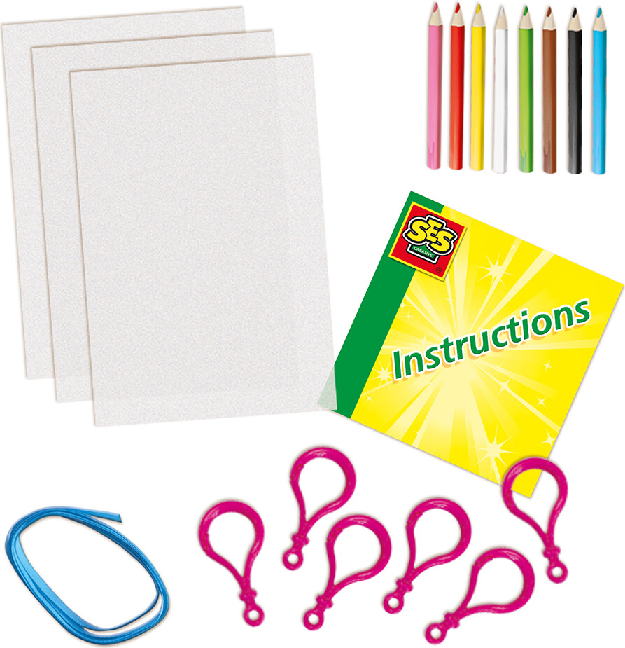 Ses Creative - Krympeplast - Nøgleringe