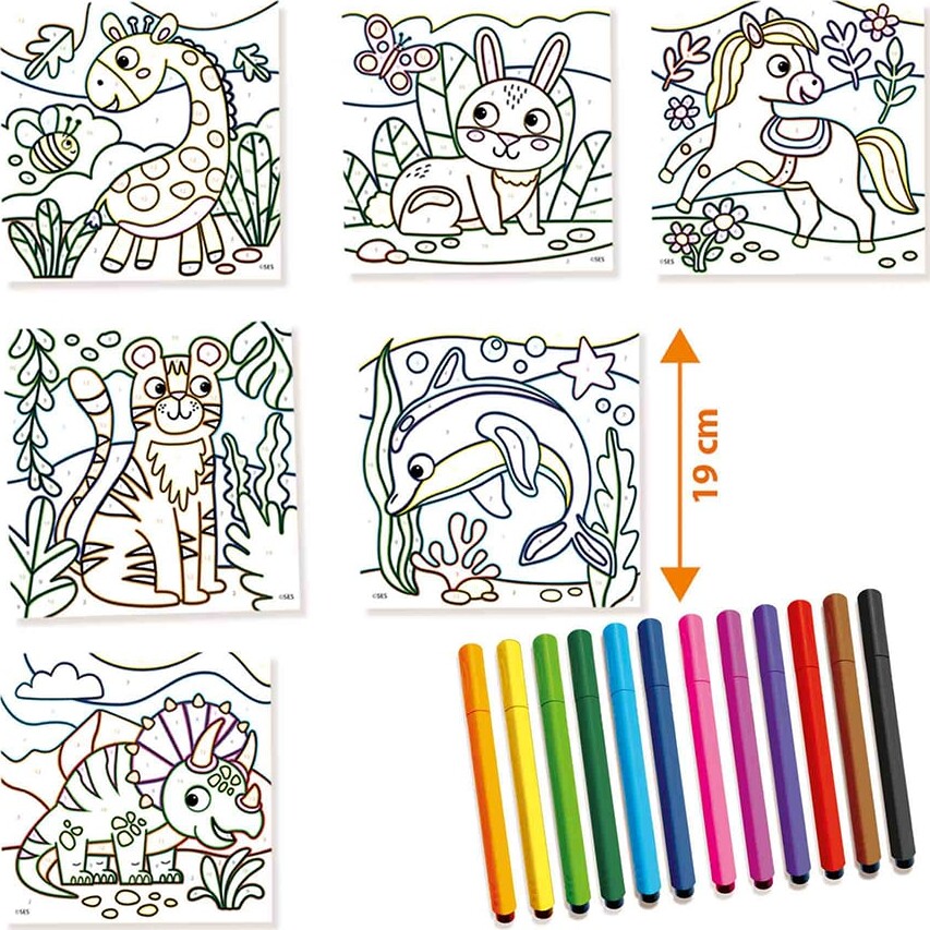 Ses Creative - Mal Efter Tal - 12 Farver