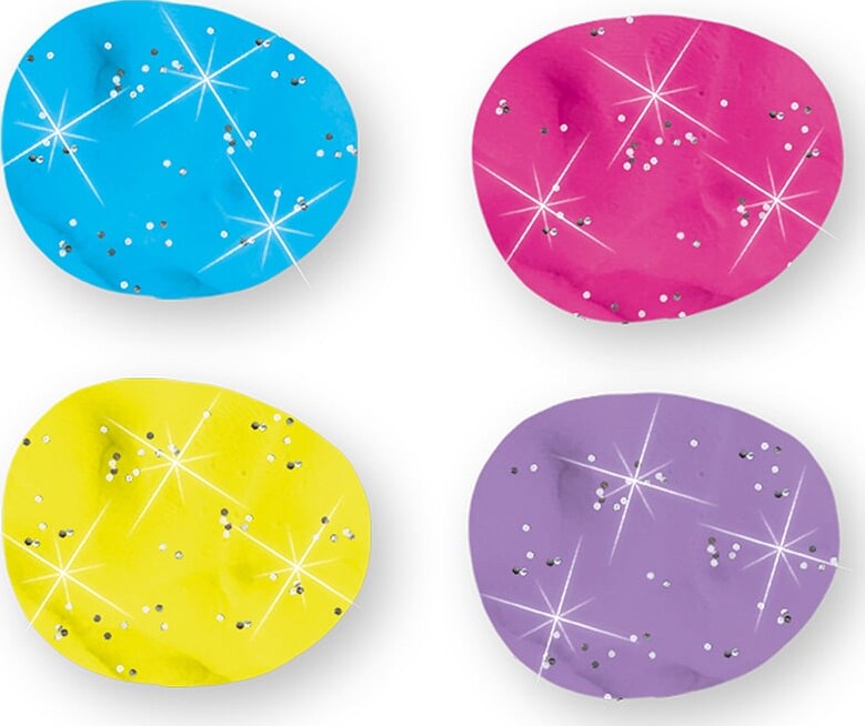 Ses Creative - Modellervoks Med Glimmer Sæt - 4 Farver