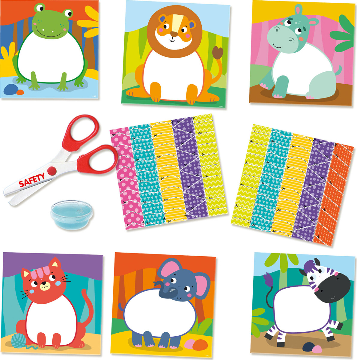 Ses Creative - Montessori - Lær At Klippe Kollager