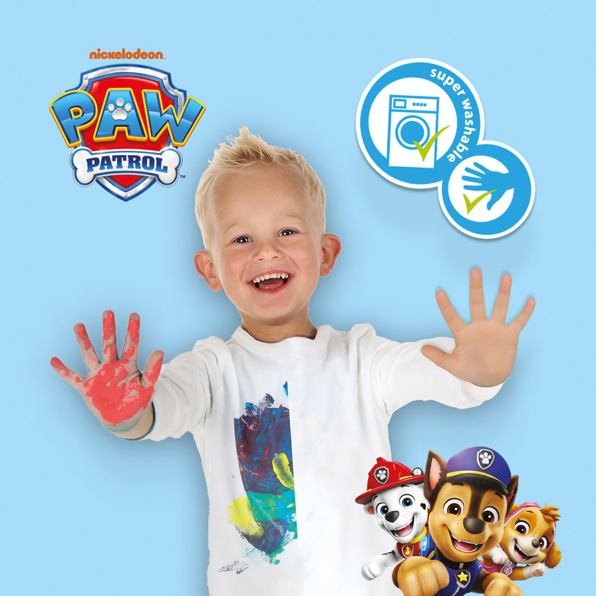 Ses Creative - Paw Patrol - Fingermaling - Kunstprikker