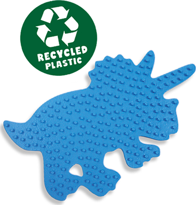 Perleplade - Triceratops Dino - Ses Creative - Green Beedz