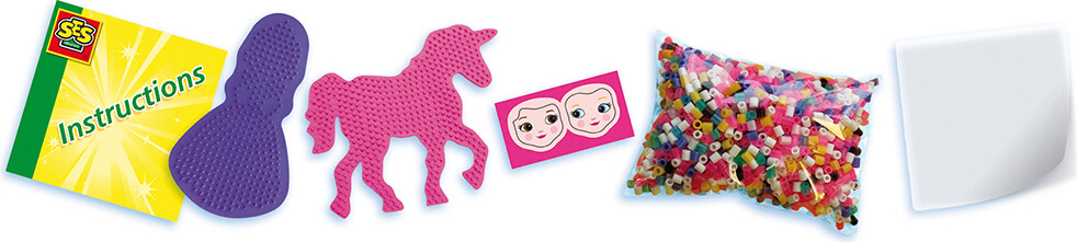 Perler Og Perleplader Sæt - Enhjørninge Og Prinsesser - Ses Creative -