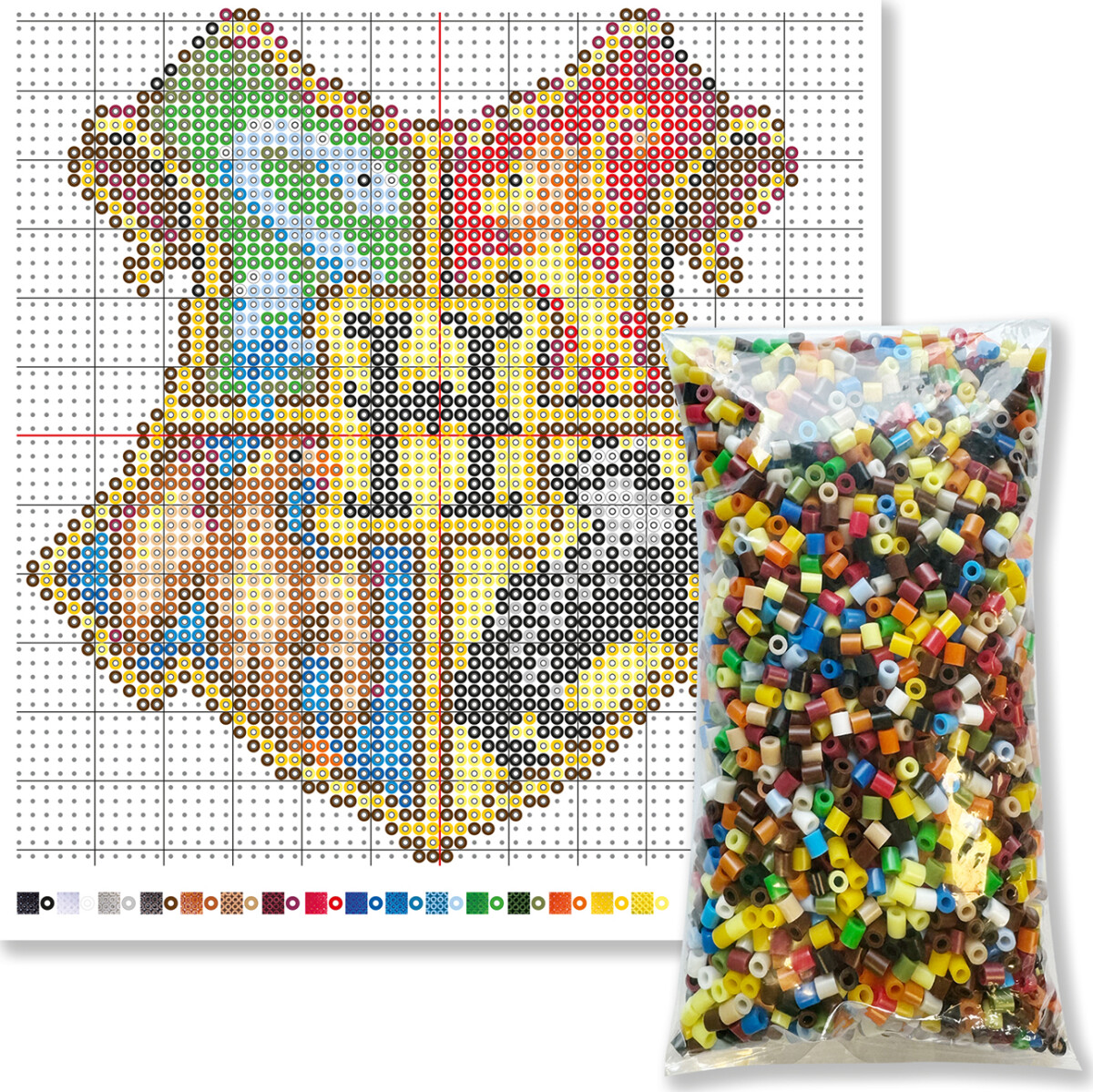 Harry Potter Perler Sæt - 4000 Stk - Hogwarts Våbenskjold