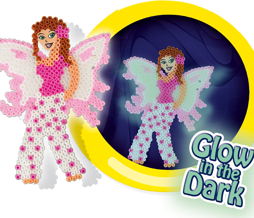 Glow In The Dark Perler - 1000 Stk - Ses Creative - Beedz