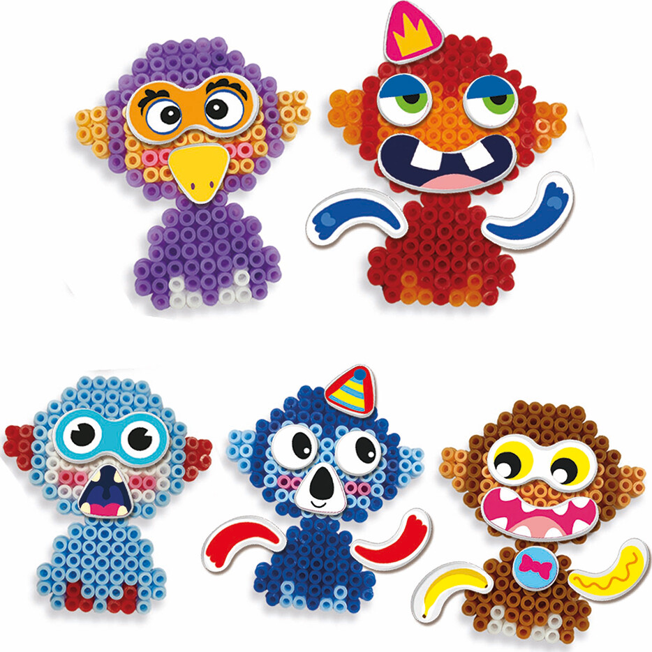 Perler Og Perleplade Sæt - Fun Pins - Ses Creative - Beedz
