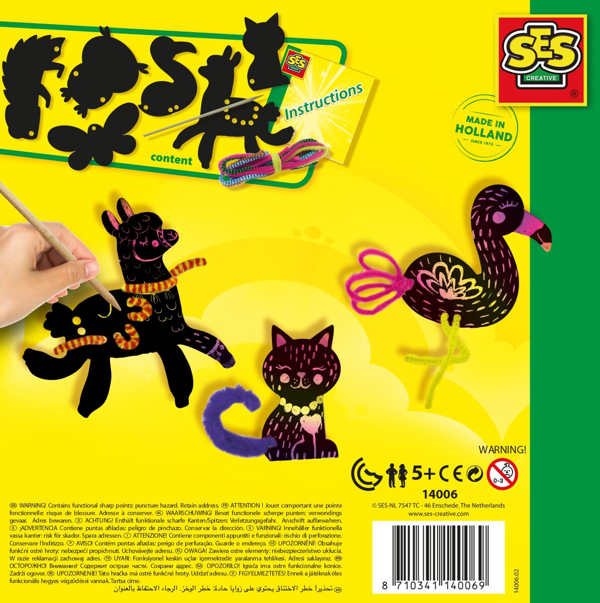 Ses Creative - Ridsekort - Dyr