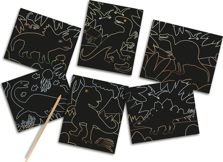 Ses Creative - Ridsekort - Selvlysende Dinosaurer