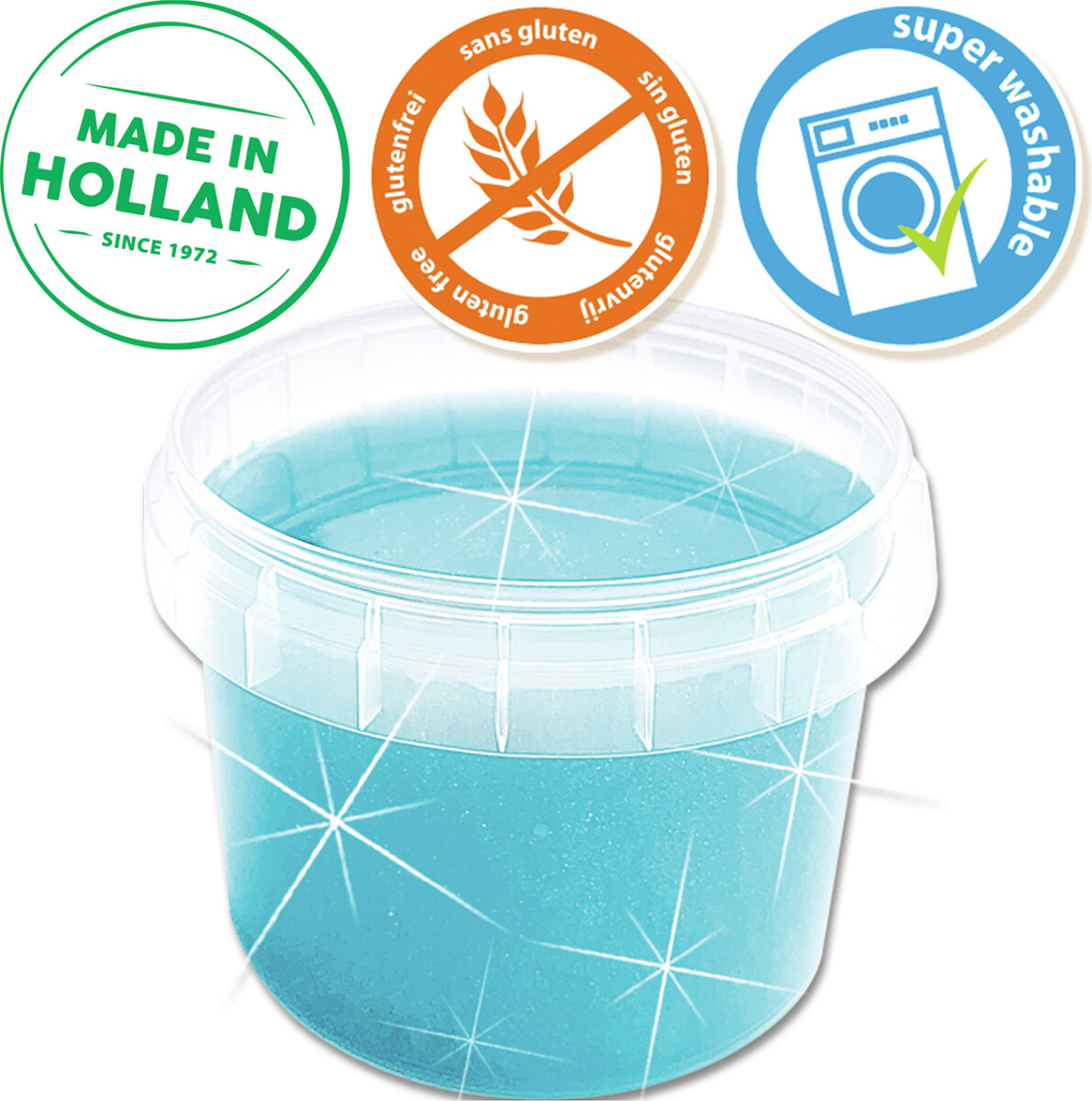 Ses Creative - Slime - Blå Glitter Slim - 140 G