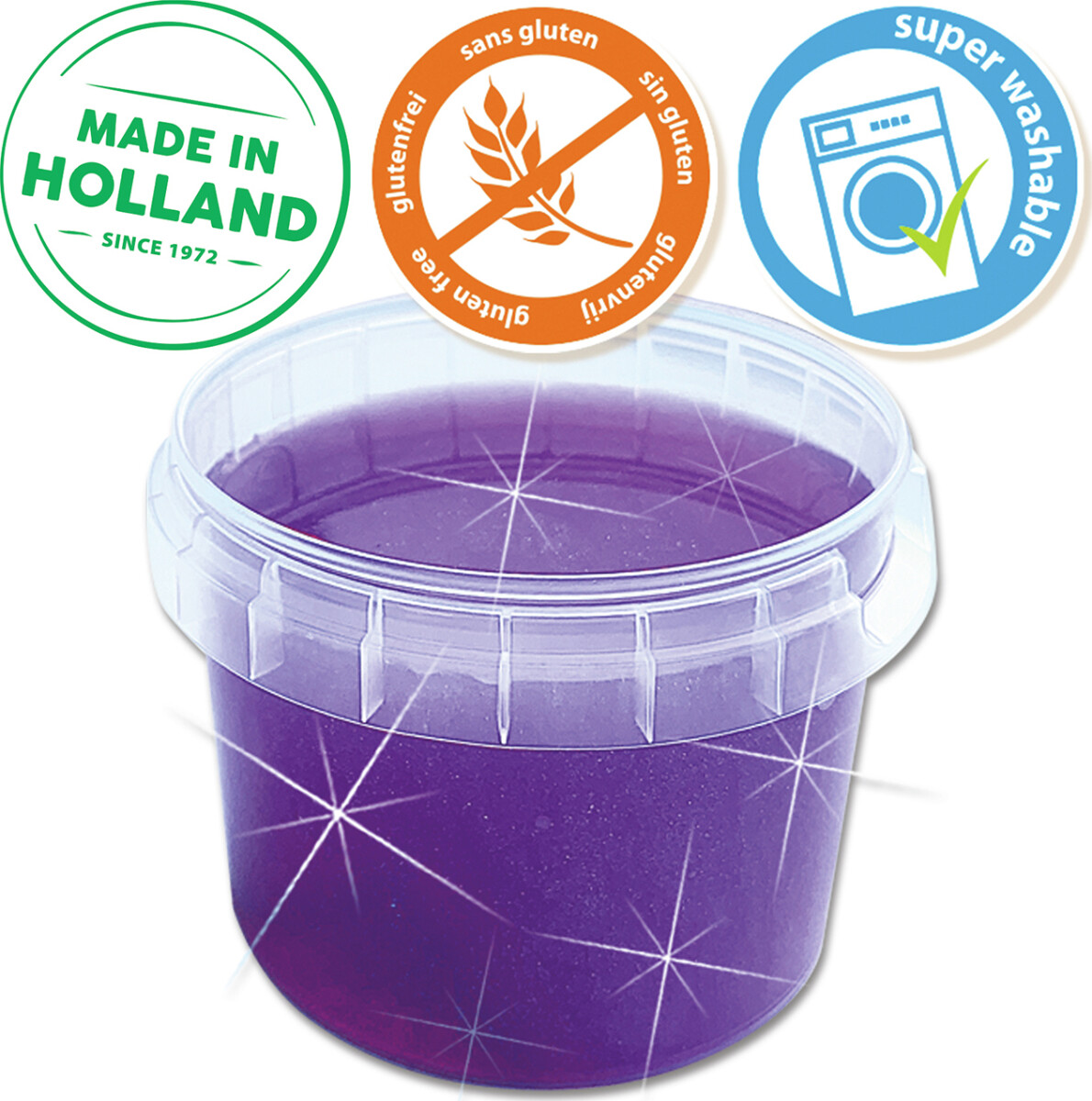 Ses Creative - Slime - Lilla Glitter Slim - 140 G