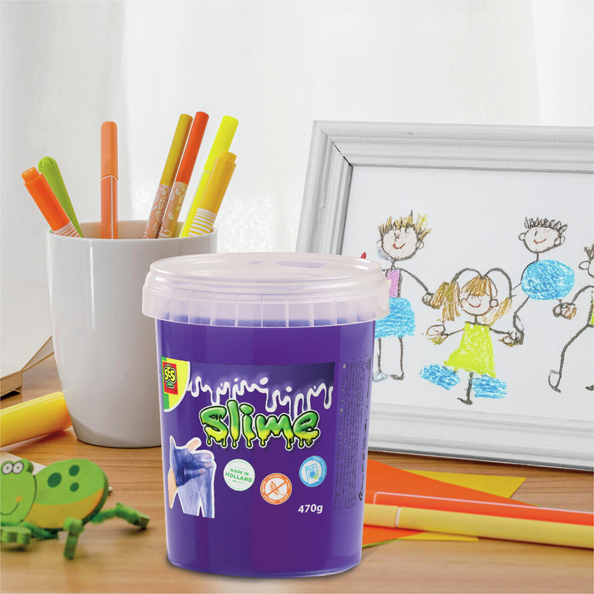 Ses Creative - Slime - Lilla Glitter Slim - 470 G