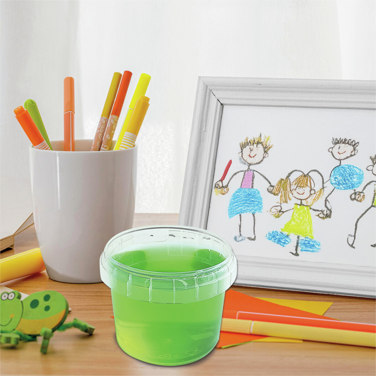 Ses Creative - Slime - Neon Grøn Slim - 140 G