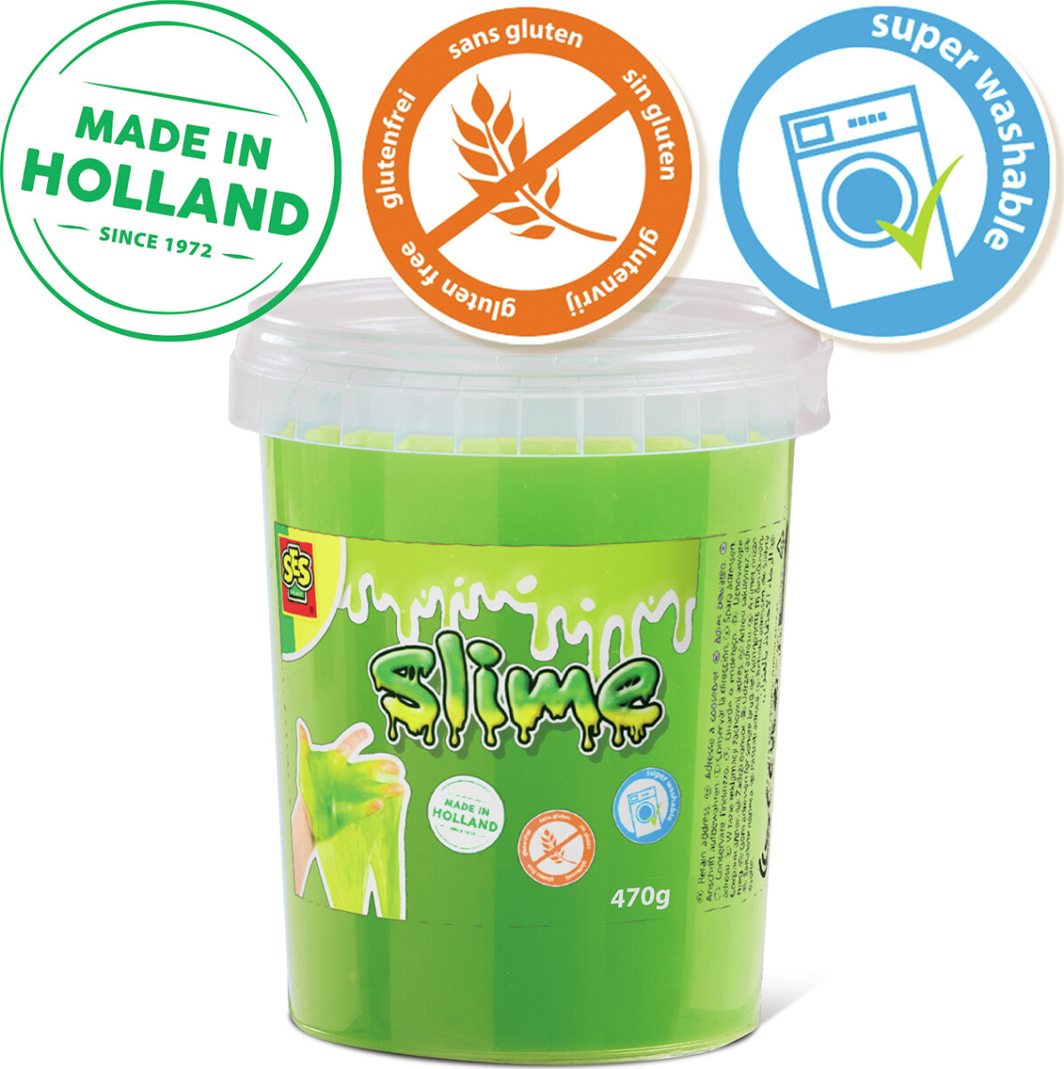 Ses Creative - Slime - Neon Grøn Slim - 470 G