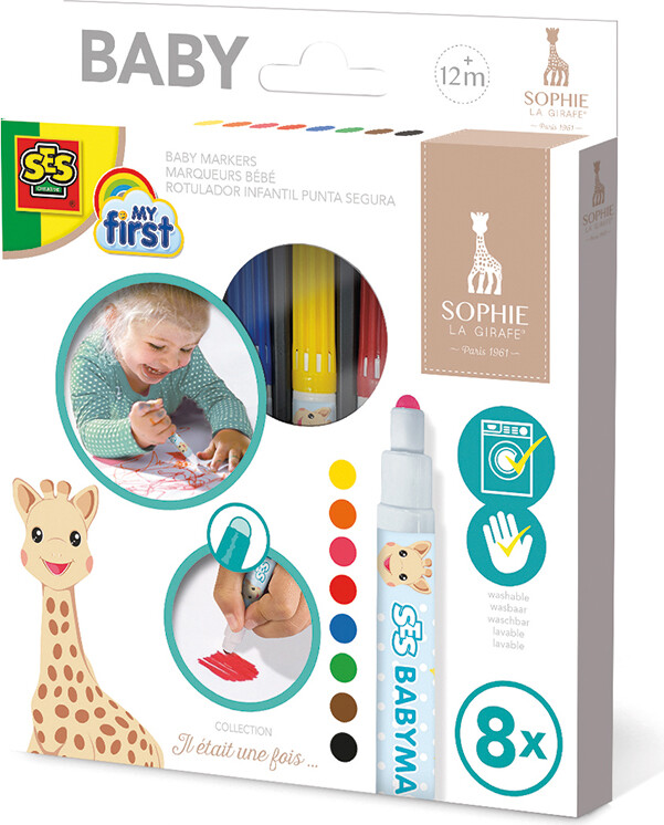 Cartes à Peindre Au Doigt Sophie La Girafe - Activité Créative Pour Enfants Dès 1 An