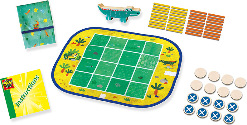 Ses Creative - Spil - 4 På Stribe Og Stablespil I Rejsetaske