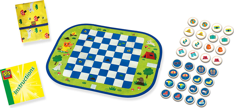 Ses Creative - Spil - Dam Og Huskespil I Rejsetaske