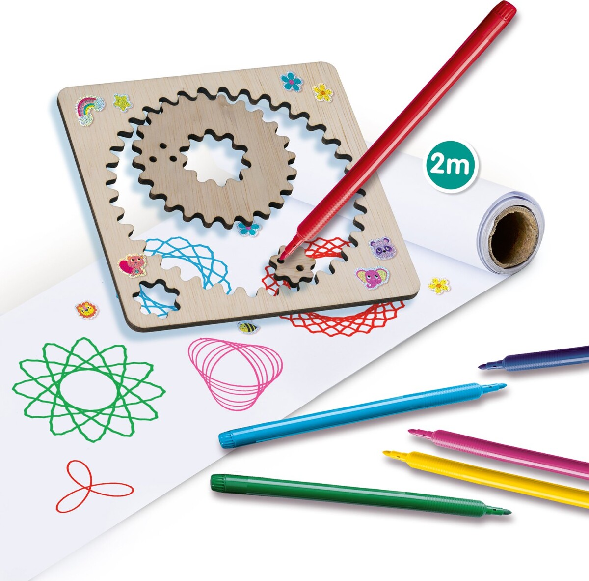 Ses Creative - Spiraltegnesæt Af Træ - S14788