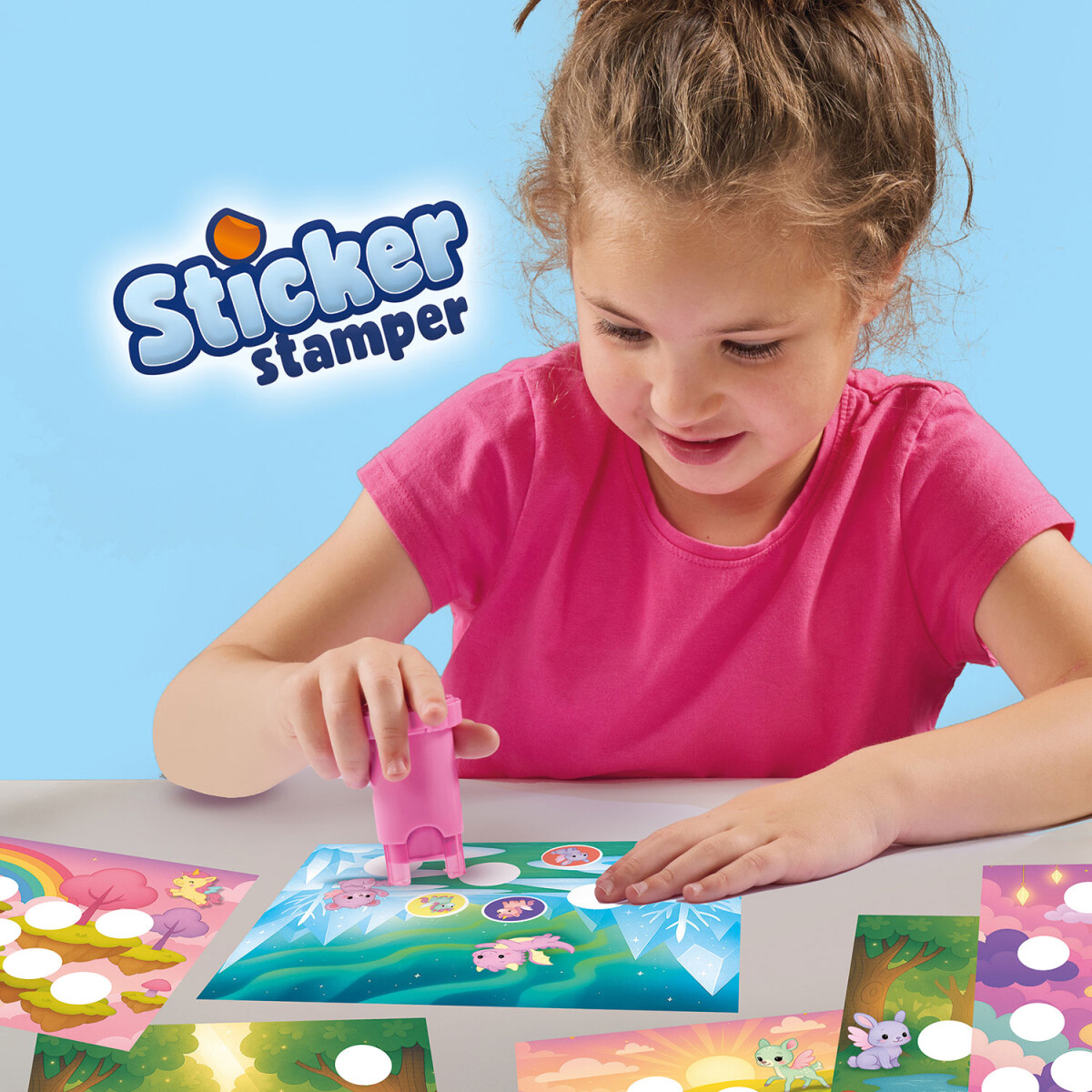 Ses Creative - Stempel Med Klistermærker - Fantasidyr