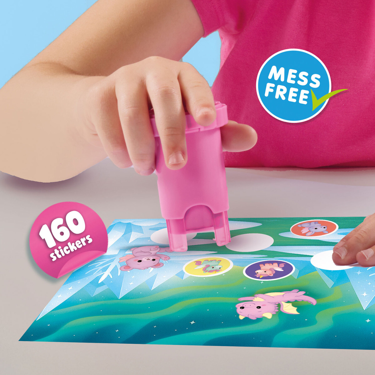 Ses Creative - Stempel Med Klistermærker - Fantasidyr