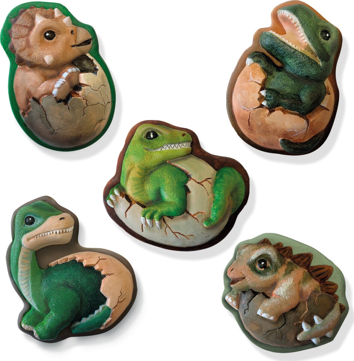 Ses Creative - Støb Og Mal Sæt Med Skrabe Billeder - Dinosaur