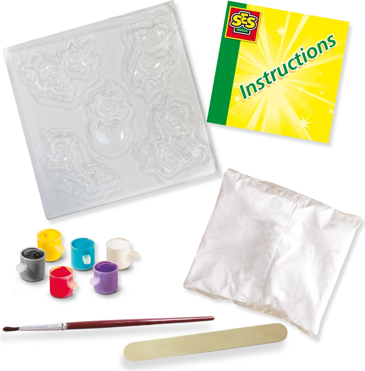 Ses Creative - Støb Og Mal Sæt Til Børn - Enjørningeføl