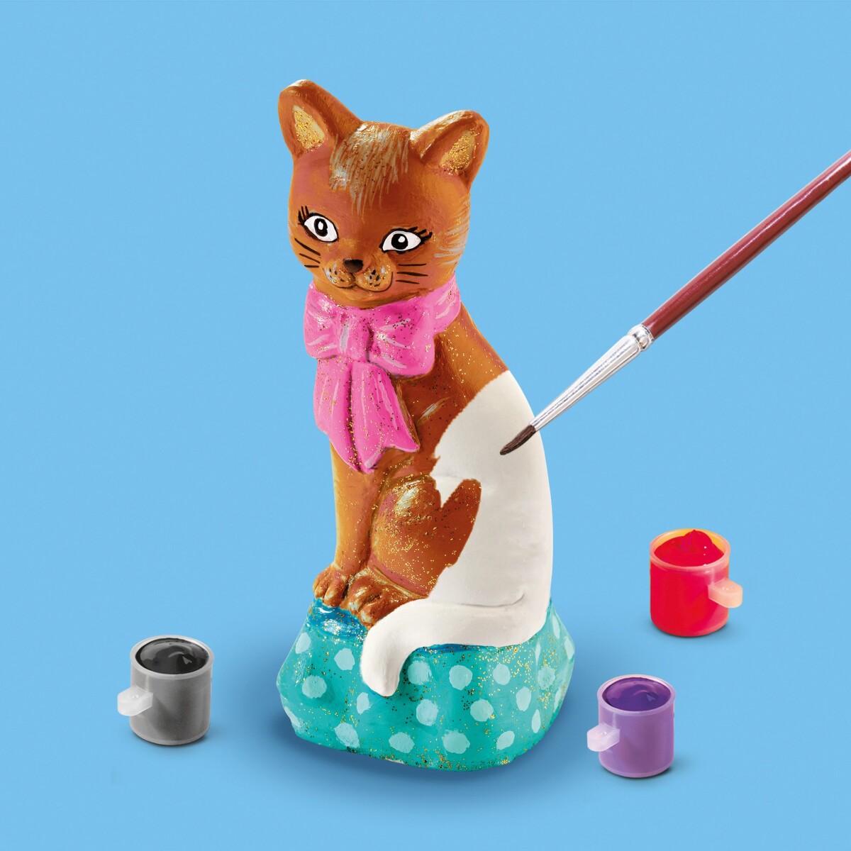 Ses Creative - Støb Og Mal Sæt Til Børn - Kat