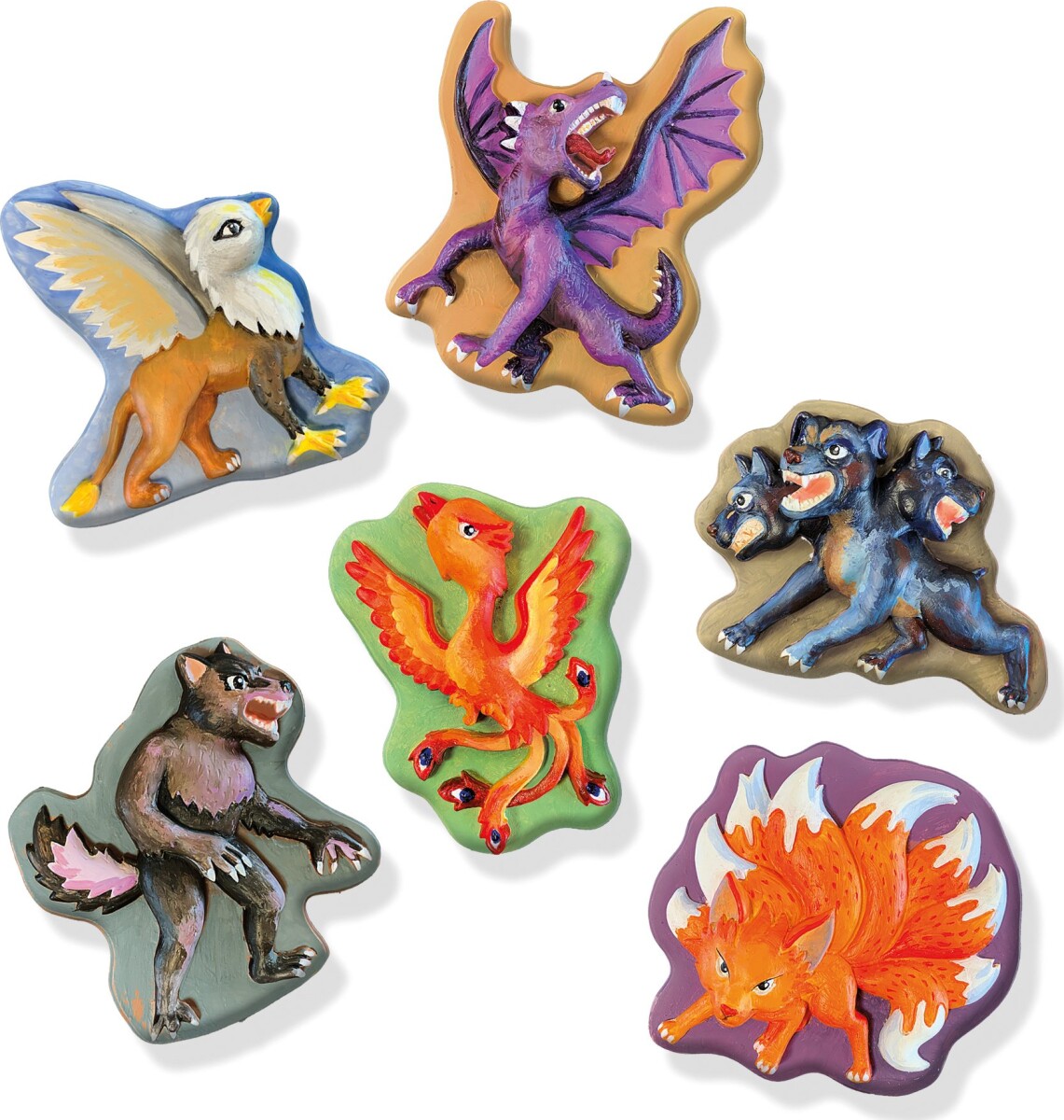 Ses Creative - Støb Og Mal Sæt Til Børn - Mytiske Skabninger