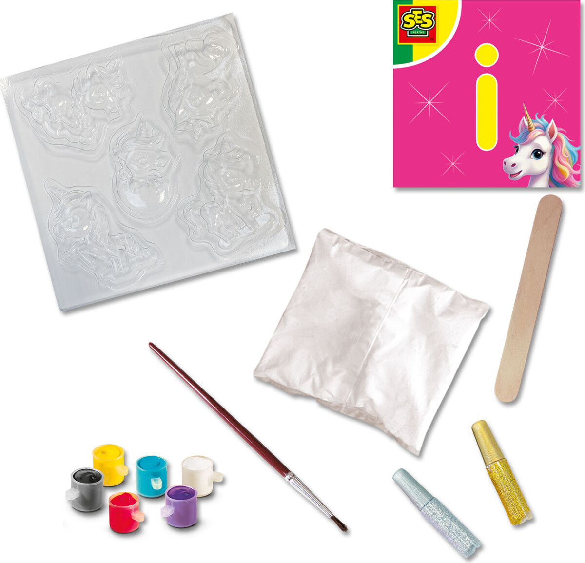 Ses Creative - Støb Og Mal - Enhjørning Babyer