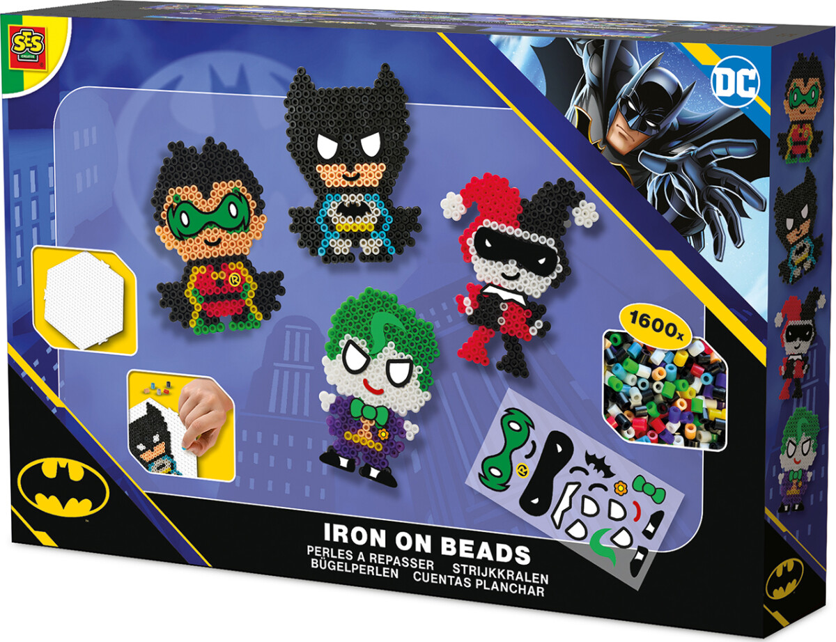 Batman Perler Og Perleplade Sæt - Figurer - 1600 Strygeperler