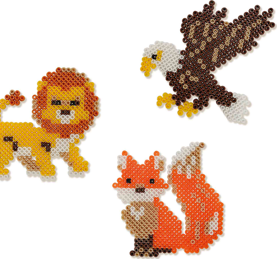 Perler Og Perleplade Sæt - Verdens Dyr - Ses Creative - Beedz