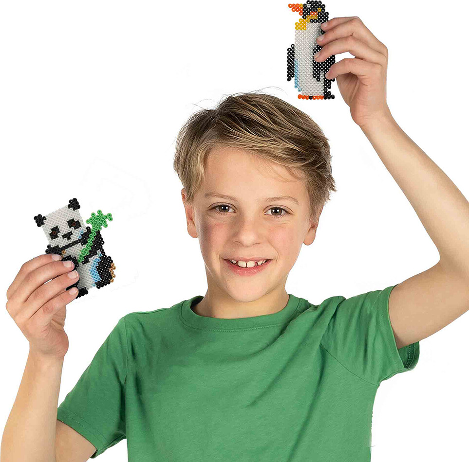 Perler Og Perleplade Sæt - Verdens Dyr - Ses Creative - Beedz