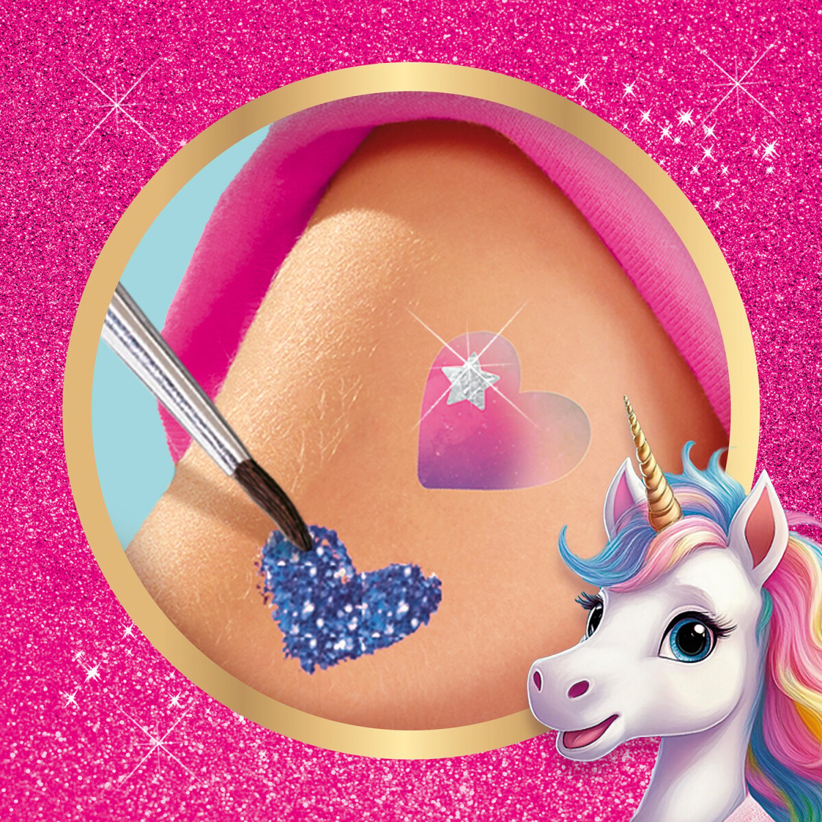 Ses Creative - Tatoveringer Og Glitter Enhjørning - S14724