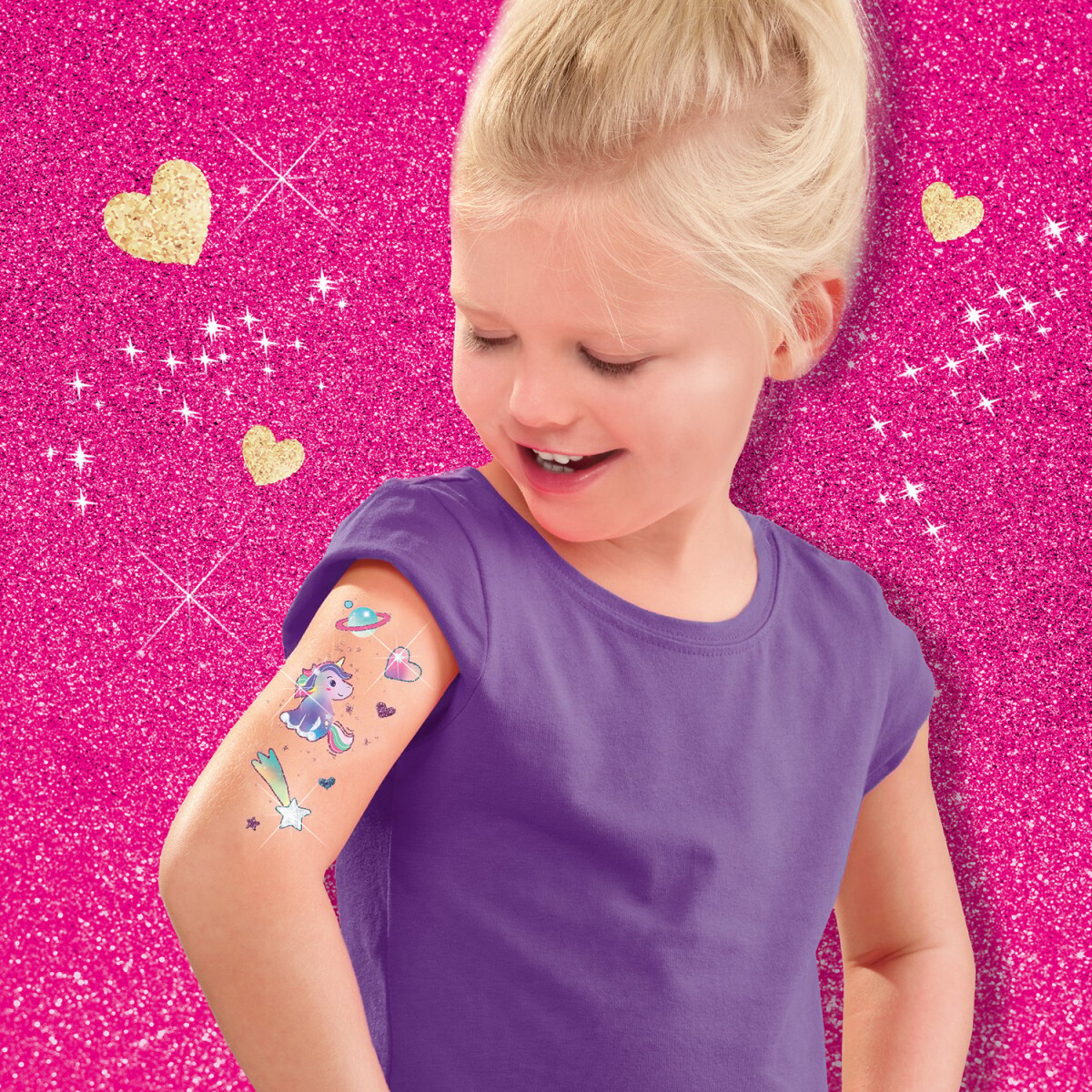 Ses Creative - Tatoveringer Og Glitter Enhjørning - S14724