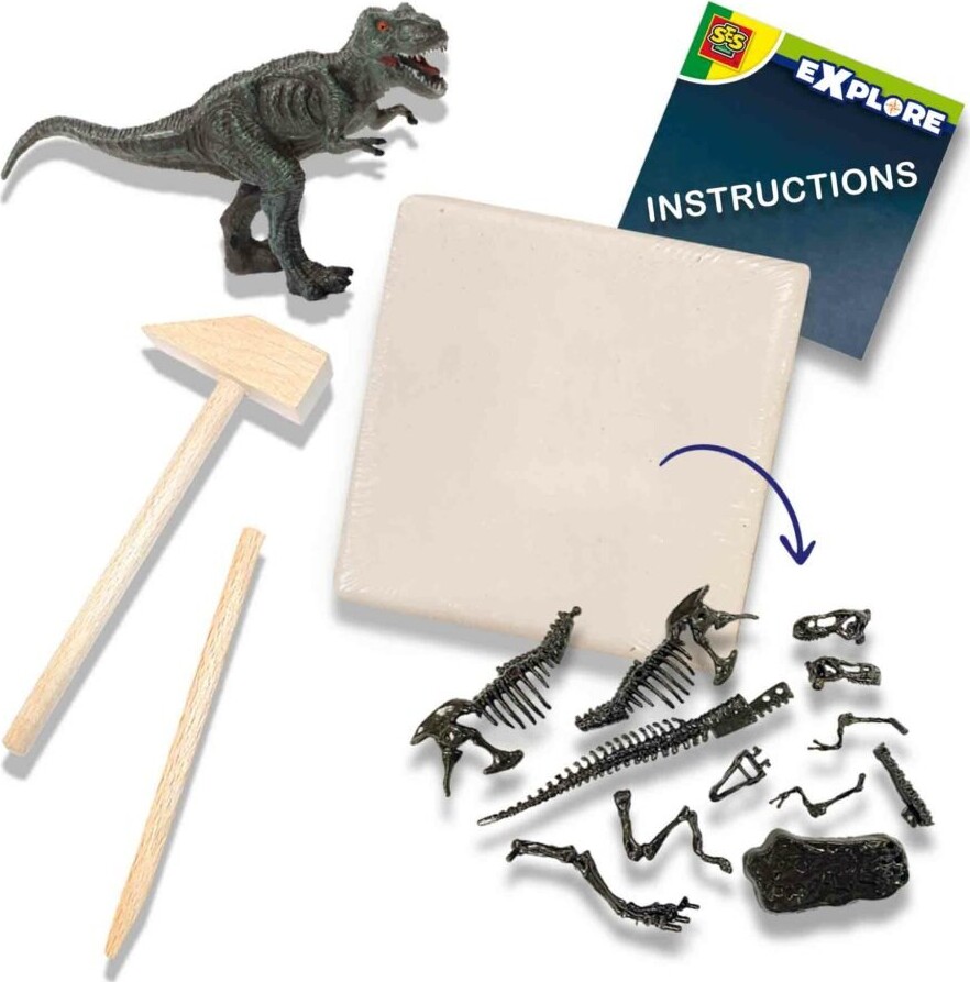 Ses Creative - Udhug - T-Rex Og Skelet