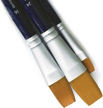 Penselsæt - 3 Stk Syntetiske Pensler - Flade - Lefranc Bourgeois