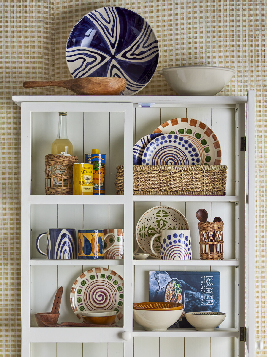 Bloomingville - Shama Skål - Blå - Stentøj Keramik