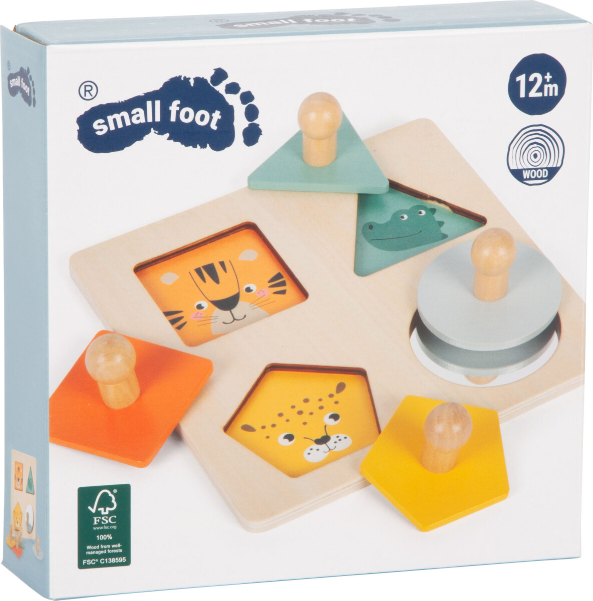 Træpuslespil Med Former Og Billeder - Montessori - Small Foot