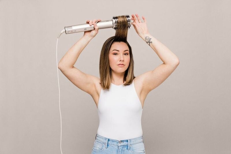 Shark - Hd424Eu Flexstyle 3-I-1 Air Styler Hårtørrer - Sølv