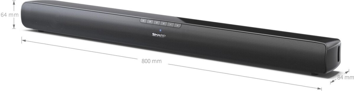 Sharp Ht-Sb100 - 20 Mini Soundbar Med Hdmi Og Bluetooth
