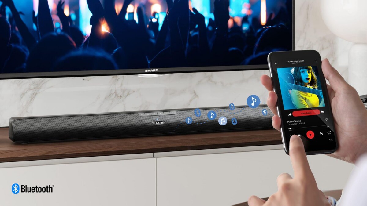 Sharp Ht-Sb100 - 20 Mini Soundbar Med Hdmi Og Bluetooth