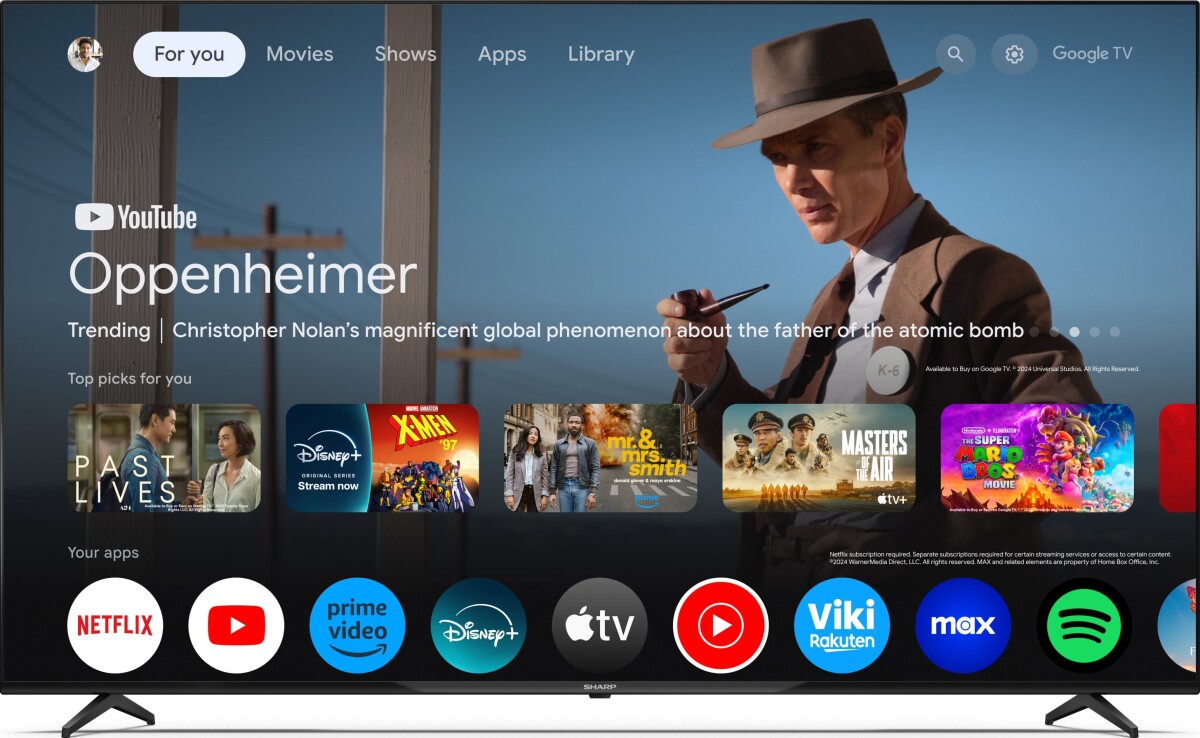 Sharp 70Gl4260E - 70 Tv - 4K Ultra Hd Led Google Tv