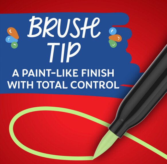 Sharpie - Creative Akryl 12 Blister - Earth Tones - Penselspids