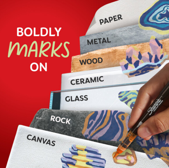 Sharpie - Creative Akryl 12 Blister - Earth Tones - Penselspids