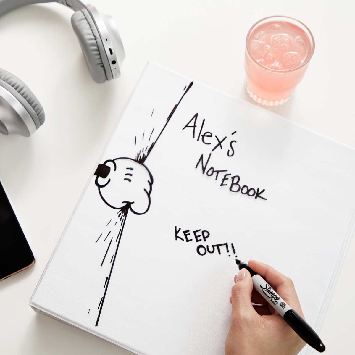 Sharpie - Permanent Markers Fin Spids - Sort 12 Styk