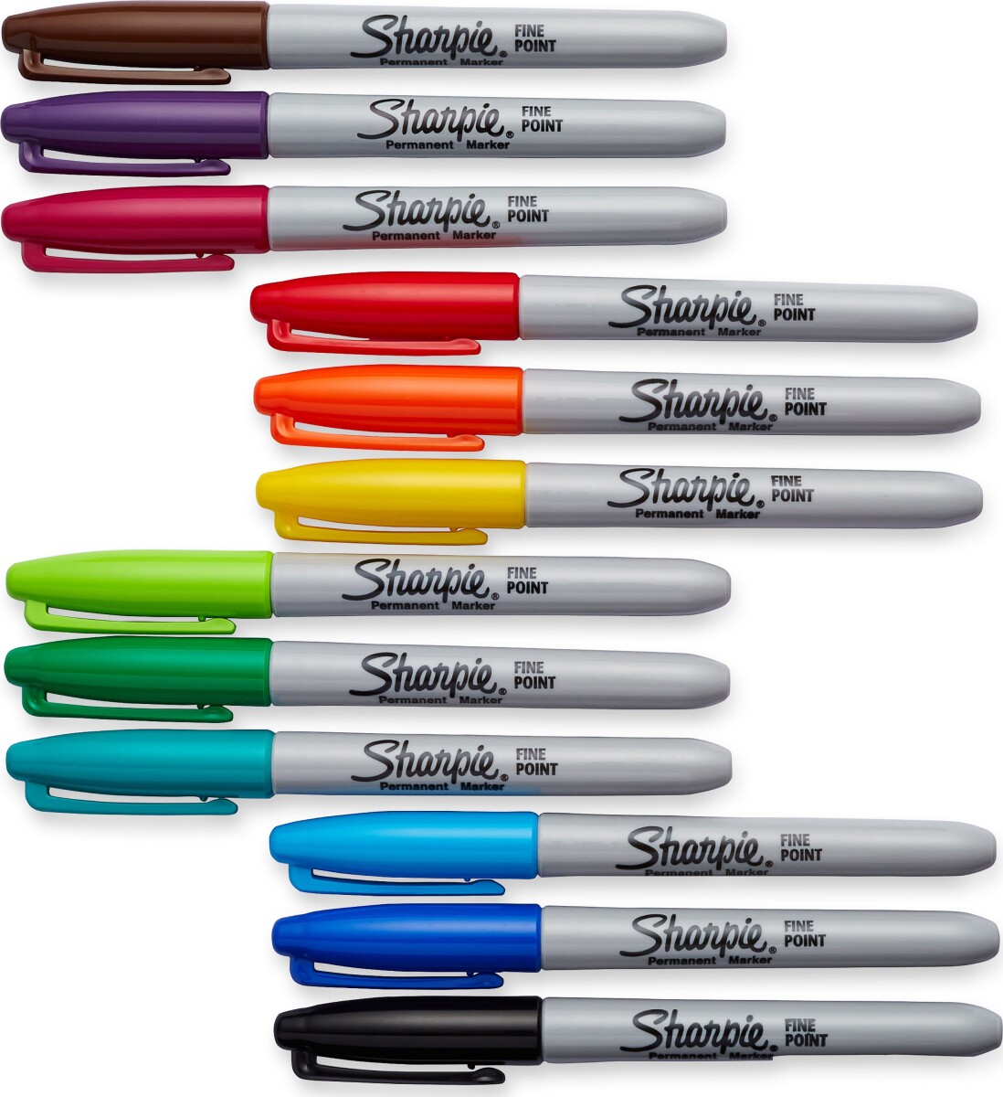Sharpie - Tusser - Permanente - Fin - 12 Farver