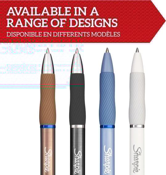 Sharpie - S-Gel Pens Medium Point - Frost Blue White Pearl Barrels 2162647