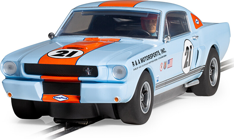 Scalextric - Shelby Gt350 Bil - Gulf Edition - 1 32 - C4570