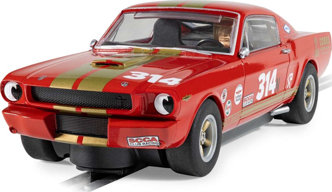 Scalextric C4658 - Shelby Gt350H Bil - Red And Gold - 1 32